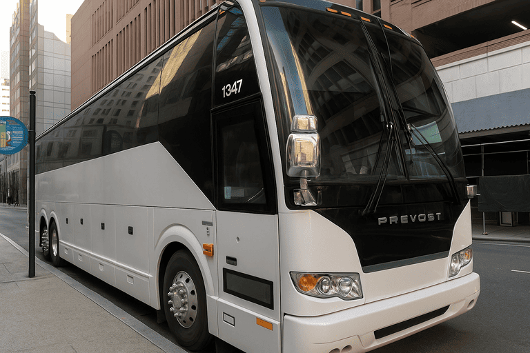 a Washington Charter Bus coach bus