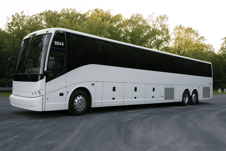 exterior of Washington Charter Bus coach bus