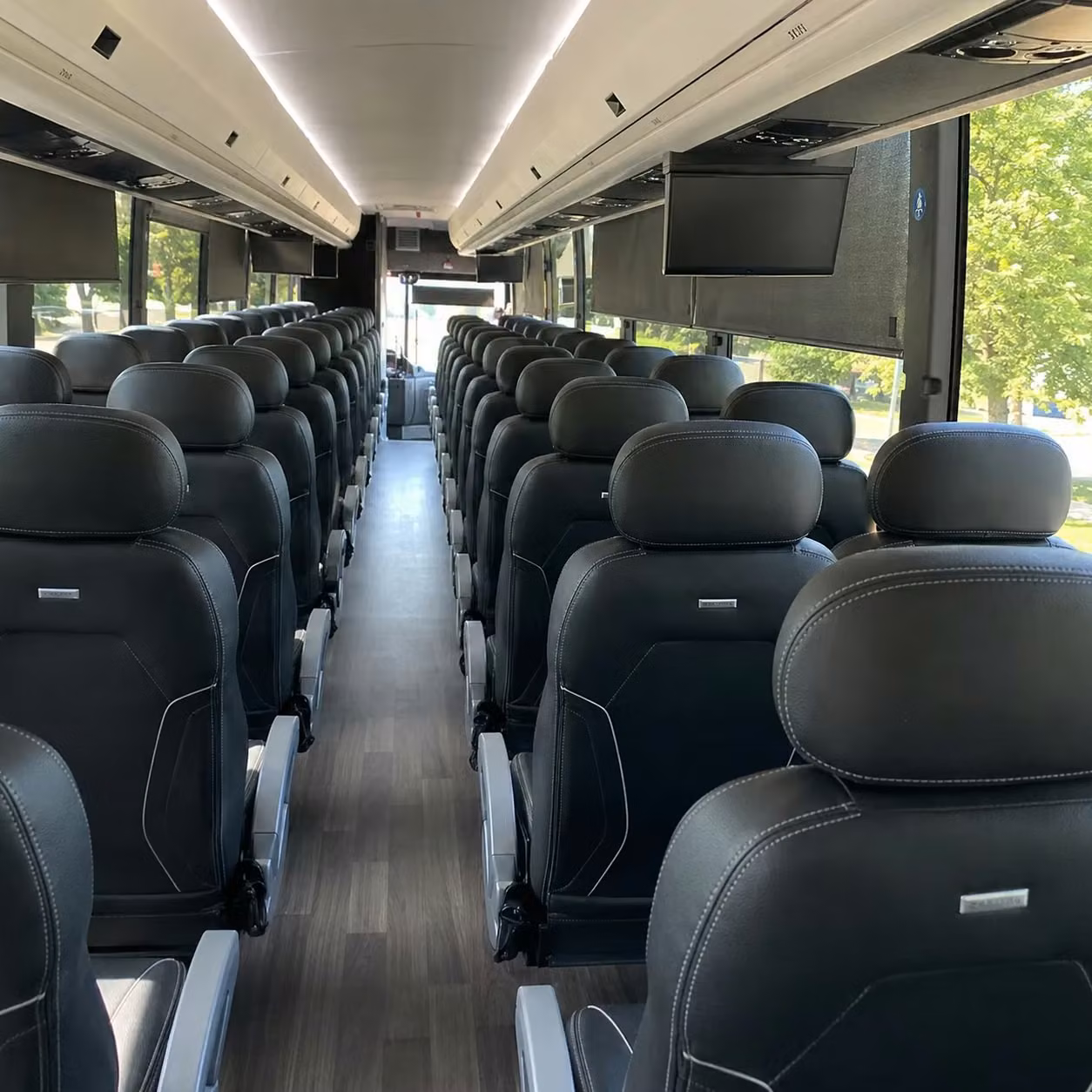 washington charter bus interior gallery