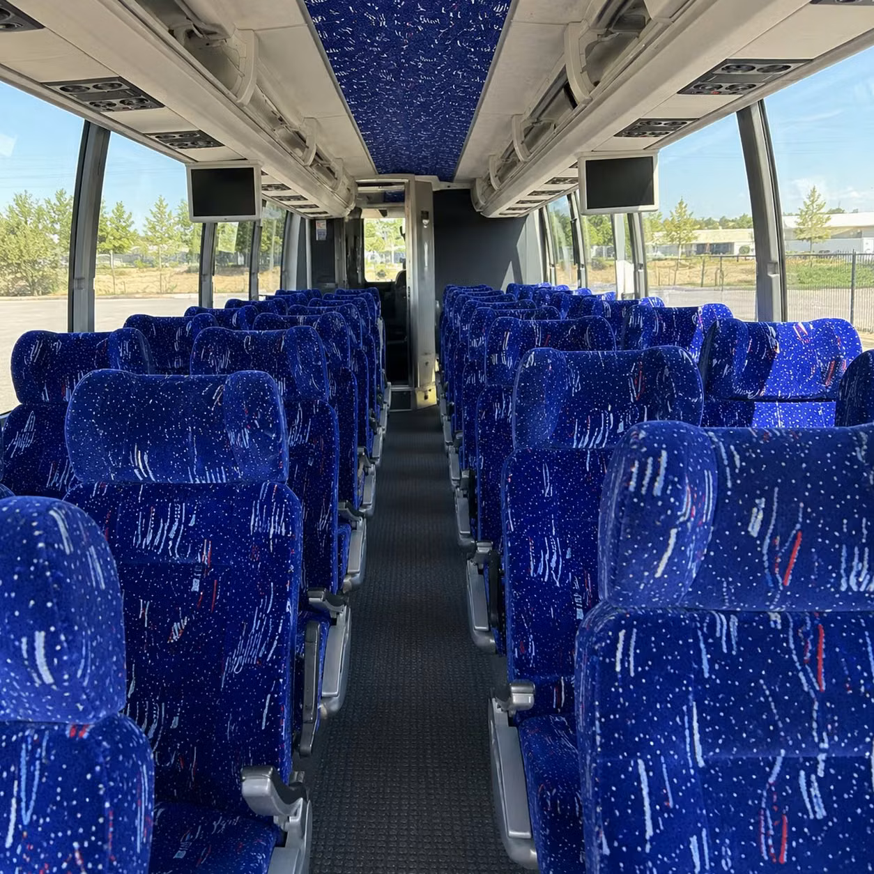 washington charter bus interior
