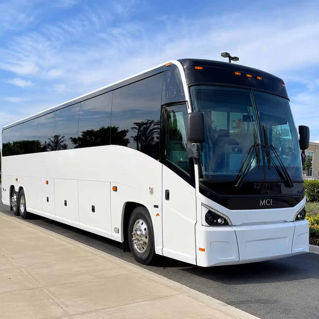 washington charter bus rental exterior
