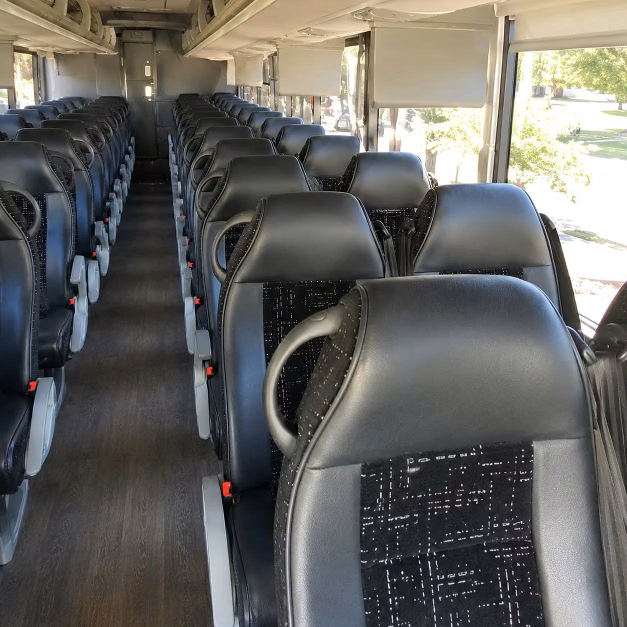 washington charter bus rental inside